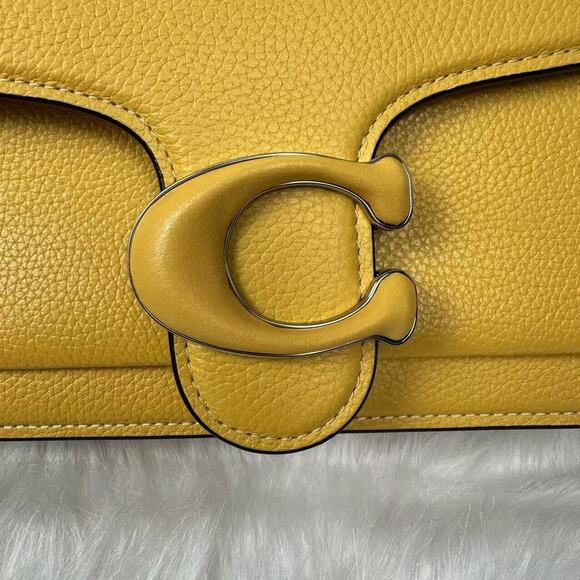 Coach Tabby Shoulder 26 3way Crossbody Clutch In Canary Leather CH735 NWT - Picture 15 of 16